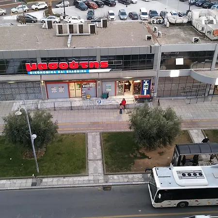 Atelier Poly - Two Bedroom For 5 Persons -50m To Metro Sintrivani Station- 6th Floor Plain View - Center - דירה סלוניקי